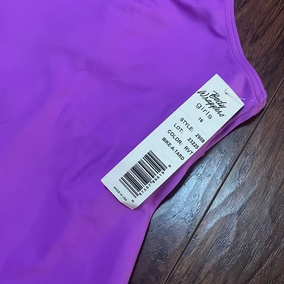 NWT - Body Wrappers Biketard (multiple sizes) purple - Picture 3 of 7